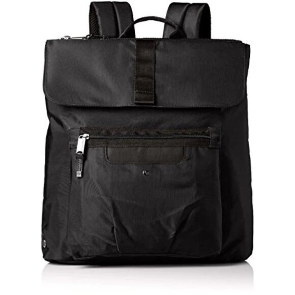 Baggallini Womens Skedaddle Backpack Travel‎ Bag Purse Carry On Nylon Black